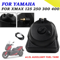 Motorcycle Travel Accessories For YAMAHA XMAX 250 X-MAX 300 125 400 XMAX250 2022 12L Auxiliary Fuel Tank Gas Petrol Fuel Tank