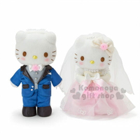 小禮堂 Hello Kitty x Daniel  絨毛玩偶娃娃組《2入.婚紗》盒裝.結婚娃娃