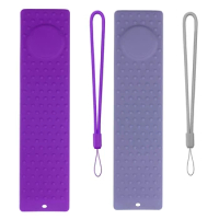 2Set Silicone Case Shock Proof Cover With Strap For Mi Box S/Mi Box S 4K/Xiaomi Mi TV Stick Lavender Grey &amp; Purple