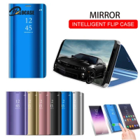 Smart Mirror Flip Phone Case 2019 View Cover for Huawei Honor 8X P30 P20 Lite Mate 20 10 Pro Note 10 P Smart Z Y5 Y6 Y9 Y7 Prime