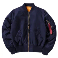 Men MA1 Jackets Autumn Quality Nylon American Military Uniform Unisex Coat Male Bomber Flight Jacket
