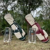 開發票 高爾夫球包 桿包 韓國 MALBON新款高爾夫球包 男女通用PU佈料 耐磨兩帽高爾夫支架 高爾夫