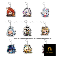 Game Genshin Impact Keychain Cute Mavuika Citlali Ororon Chasca Xilonen Kinich Mualani Acrylic Key C