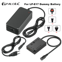 PALO LP E17 LPE17 ACK-E18 DR-E18 Dummy Battery AC Power Supply Adapter for Canon EOS 77D 200D 250D 750D 760D 800D 850D 8000D RP