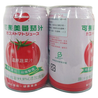 可果美 蕃茄汁(有鹽)(340ml*4罐/組) [大買家]