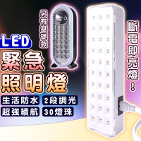 【拼創生活】LED充電照明燈-無斷電啟動功能(緊急照明燈 LED燈 緊急燈 露營燈 保安燈 照明燈 停電照明燈)