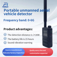 Detect 0-6GHZ Frequency Drone DetectorSupport Russian English Handheld Drone Alarms UAV detector det