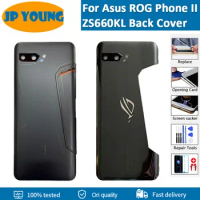 New Original Battery Cover Back Glass For Asus ROG Phone 2 ZS660KL With Camera Lens Replacement For ASUS_I001D Back Cover
