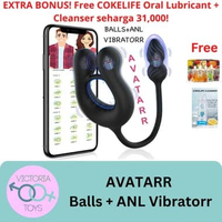 Anal Butt Plug "AVATARR" Getar alat Bantu Sex Toys