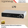 Topping L70 Headphone Amplifier Full Balanced NFCA - Hitam, Perak