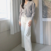 Eavy - Laura Lace Premium Knit Wanita Cardigan Atasan