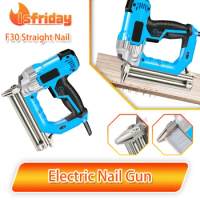 Electric Brad Nailer F30 Electric Nail Gun Staple Gun for Upholstery Carpentry and Woodworking Projects