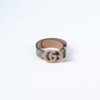Gucci Ikat Pinggang GUCCI GG MARMONT NUDE MONOGRAM BEIGE REVERSIBLE BELT 100% ORIGINAL