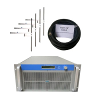 YXHT-1, 5KW 5U FM Transmitter + 4-Bay Antenna + 50 Meters 7/8" Feeder Cable Radio Station Broadcast Equipment Complete