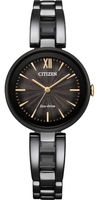 CITIZEN 星辰錶 現代風格光動能腕錶(EM0804-87E)-28mm-咖啡面鋼帶【刷卡回饋 分期0利率】【跨店APP下單最高20%點數回饋】