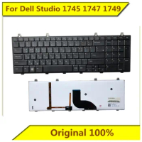 For Dell Studio 1745 1747 1749 Laptop Keyboard Original New with Backlight for Dell Notebook