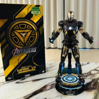 Hot Toys Ht Iron Man Mms741-d61 Mark 7 Black Gold Version 1/6 Scale Collectible Figure Model Garage Kit Decorative Ornaments To