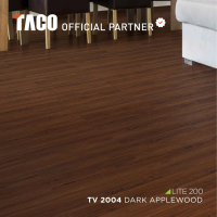 TACO Lantai Vinyl 2mm Motif Kayu per 1 box (Isi 27 lembar / 3,76 m²) - TV 2004 Dark Applewood