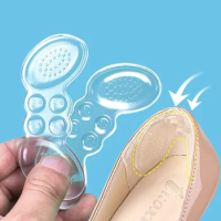 2 PCS Silicone Heel Protector Women Insoles for Shoes High Heel Pad Adjust Size Adhesive Heels Pads Relief Foot Care Insert