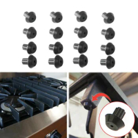 16PCS New Gas Range Burner Grate Foot Compatible Stove Burner Foot Rubber Feet for Kitchen Gas Cooker Replacement Parts Tools