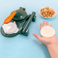 3-in-1 Portable Dumpling Wrappers Maker and Press Dumpling Skin Machine Multifunction DIY Manual Dumpling Press Molds Set