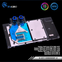 Bykski N-GY1080HOF-X, Full Cover Graphics Card WaterCooling Block RGB/RBW for Galaxy GTX1080/1070 HOF, GainWard GTX1080/1070