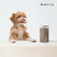 【Matrix】真空保鮮玻璃密封罐 800ml(寵物飼料 收納罐 保鮮盒 儲物罐 防潮盒 樂扣)