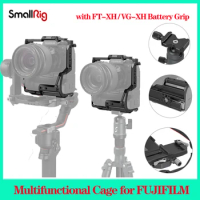 SmallRig Multifunctional Cage for FUJIFILM X-H2 / X-H2S with FT-XH / VG-XH Battery Grip 3933 with Arca-Swiss Quick Release Plate