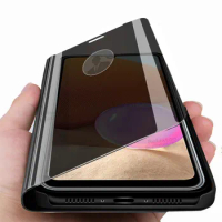 phone cover for sansung a 32 cases smart mirror magnetic flip samsong galaxya32 galaxy a32 4G 5G 6.4'' 6.5'' book stand coque