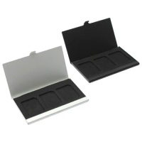 Promotion Aluminum Alloy Memory Card Case Card Box Holders For 3PCS SD Cards