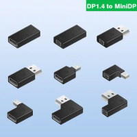 Displayport 1.4 To Mini DP Displayport Cable Adapter Plug Converter Connector 8K@60Hz HD Video for Laptop Monitor Projector HDTV