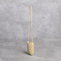 Polene Tas POLENE ONDA BEIGE PHONE BAG WITH CARD SLOT 100% ORIGINAL