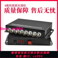 Haohanxin8路純視頻光端機單模單纖8路視頻光端機FC口一對