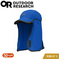 【Outdoor Research 美國 兒童款 抗UV透氣護頸《暗藍》】243434/防曬後遮/棒球帽/遮陽帽
