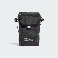 adidas 愛迪達 側背包 斜背包 小包 運動包 手機包 三葉草 FLAP BAG S 灰黑 IB9366