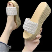 Sendal Wanita Kekinian Sandal Wedges Rajut Wanita Cewek Terbaru Anak Perempuan Murah Viral Model Ter