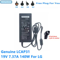 Genuine Adapter LCAP31 19V 7.37A 140W Power Supply AC Adapter for LG 27UD88-W 34UM94 34UC97 34UC87 QHD MONITOR Charger Adapter