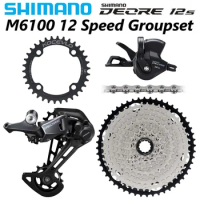 SHIMANO DEORE M6100 12s Groupset MTB 12 Speed Groupset M6100 Rear Derailleur Shift Lever kit shimano deore 12v groupset