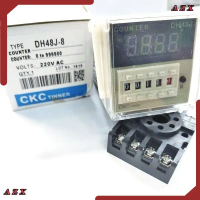 DH48J-8 เคาน์เตอร์ดิจิตอล(0-9999) พร้อม socket กระแส 5A 250VAC มี 12V 24V 220V จากไทย คําแนะนําผลิตภ