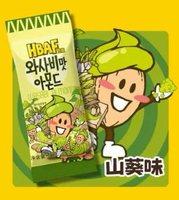 HBAF 韓國芭蜂 - 山葵口味杏仁 - 35g*8 - 果仁 堅果 點心 小吃 乾果零食 平行進口