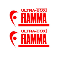 2pcs for FIAMMA ULTRA BOX caravan motorhome decals stickers