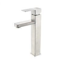 Single Faucet Bathtub Faucet Sink Faucet Stainless Steel High Foot Bathroom Faucet Basin Faucet