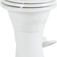 Dometic 310 Standard Toilet - White, Oblong Shape, Lightweight Efficient with Pressure-Enhanced PowerFlush Slow Close Se