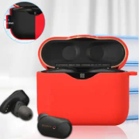 360 full protective cover For Sony MF-1000XM3 Bluetooth Headset Silicone shockproof protective Accessories With Anti-lost Hook