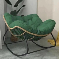 Kerusi goyang rotan, Reka bentuk kreatif Nordic, Kerusi malas, untuk ruang tamu dan bilik tidur, Ker
