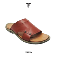 TRUSTKY - Sandal Selop Kulit Pria Original Sandal Kulit Pria | BRENT