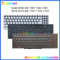 New Original Laptop US/RU/SP Monochrome/RGB Backlight Keyboard For MSI GL66 GF66 MS-1581 1582 1583 1585 GL76 GF7 17H1 17H2 17H3