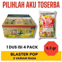 Lollipop Permen Blaster POP ASSORTED 3 Varian Rasa Buah - ( HARGA 1 DUS )