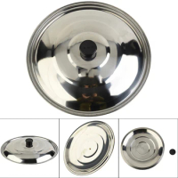 Wok Pan Pot Lids Stainless Steel Lid Replacement Round 32/34/36/38/40cm Cookware Parts For Saucepan Frying Pan