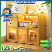 [Bambu]Rak Dapur Lemari Bumbu Rak Bumbu Rak Dapur Kayu Lemari Dapur Serbaguna Minimalis Rak Penyimpa